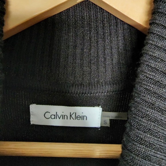 Black Calvin Klein Sleeveless Mock Neck Sweater Dress - Small - Picture 5 of 6